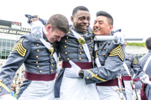 Newly commissioned 2nd Lt. Alix Schoelcher Idrache, became the Maryland Army National Guard’s first United States Military Academy, also known as West Point, graduate on May 21, 2016. Idrache, originally from Haiti, graduated at the top of his class in physics and will attend Army Aviation school at Fort Rucker, Alabama. (Photo by Sgt. Ryan Noyes, 29th Mobile Public Affairs Detachment.)